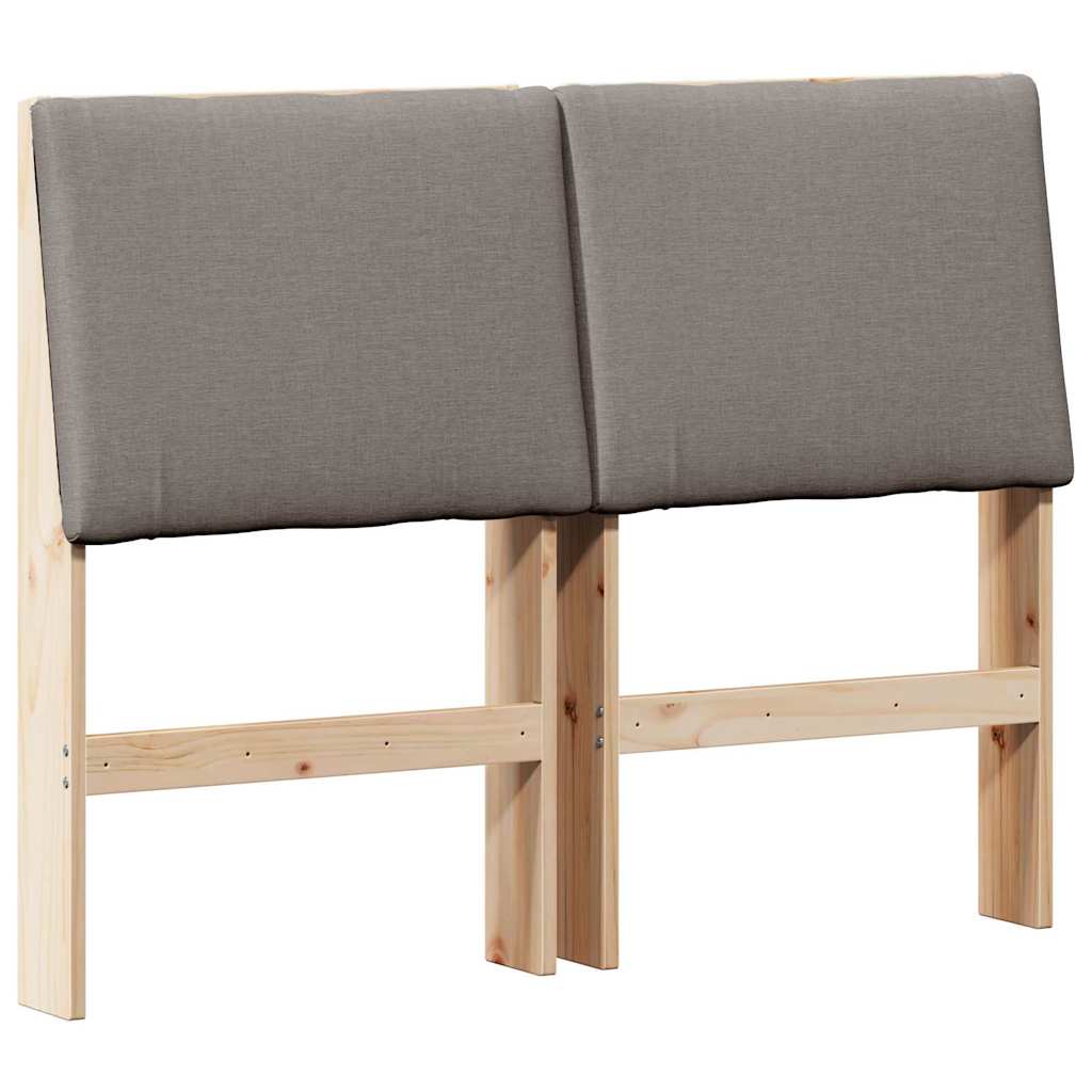 Cabeceira estofada Cinzento-claro 75 cm