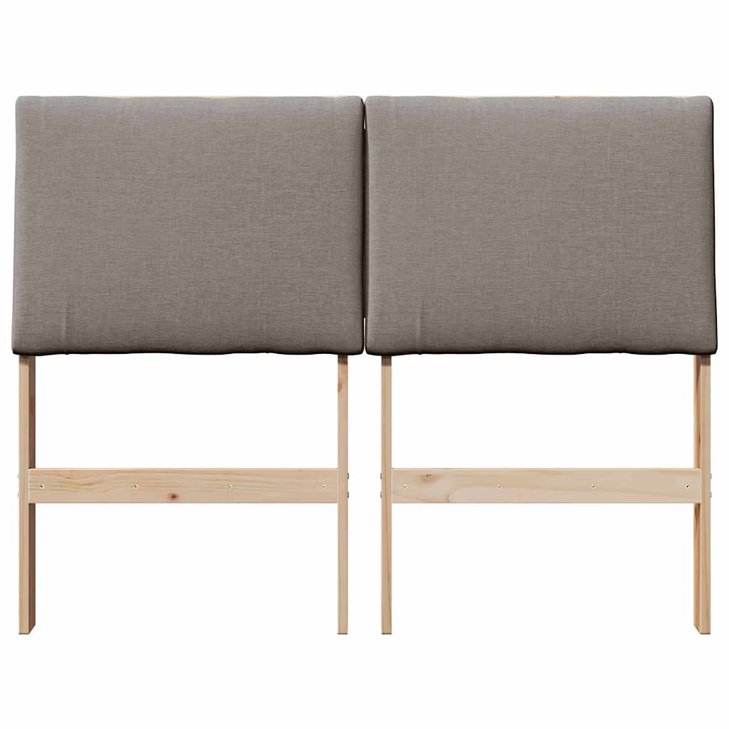 Cabeceira estofada Cinzento-claro 75 cm
