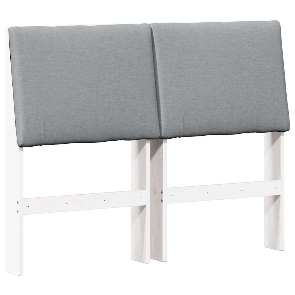 Cabeceira estofada Cinzento-claro 75 cm