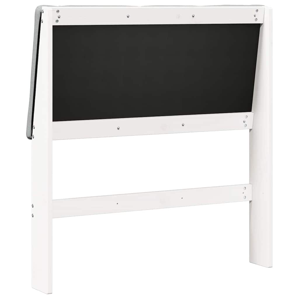 Cabeceira estofada Cinzento-claro 75 cm