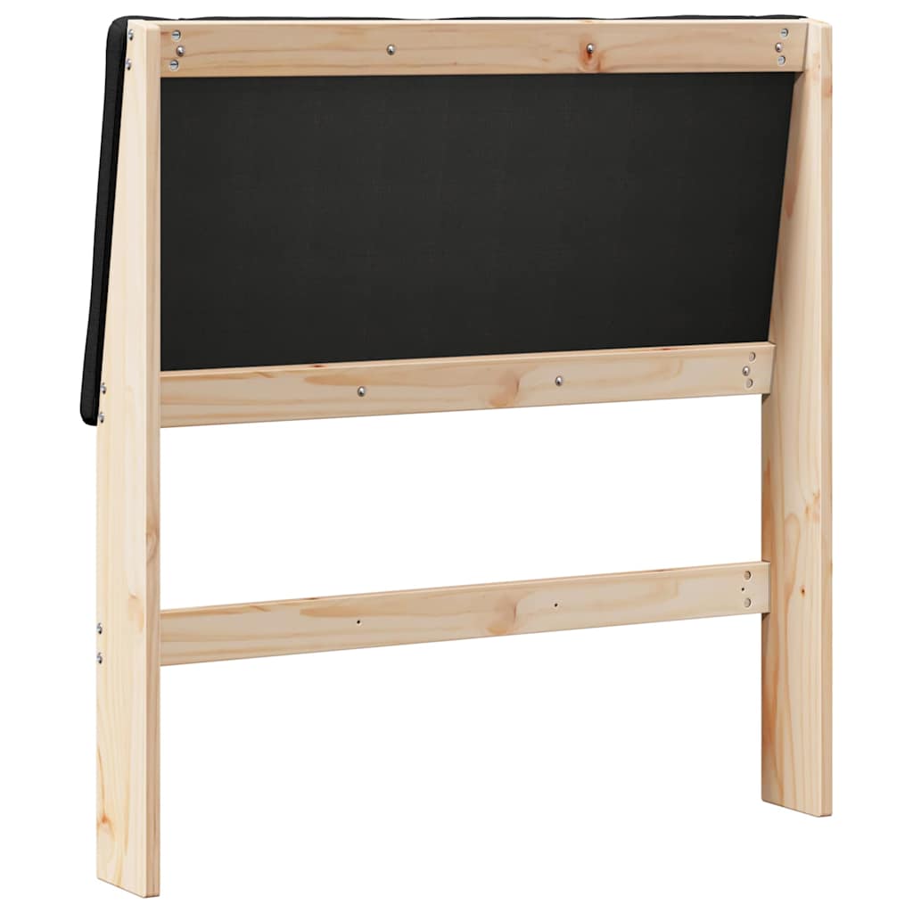 Cabeceira estofada Cinzento-claro 75 cm