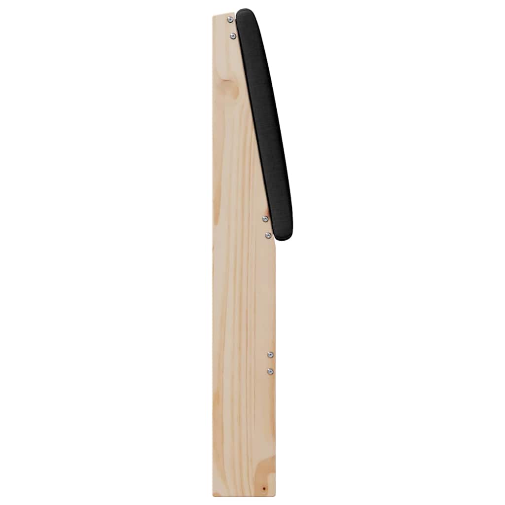 Cabeceira estofada Cinzento-claro 75 cm