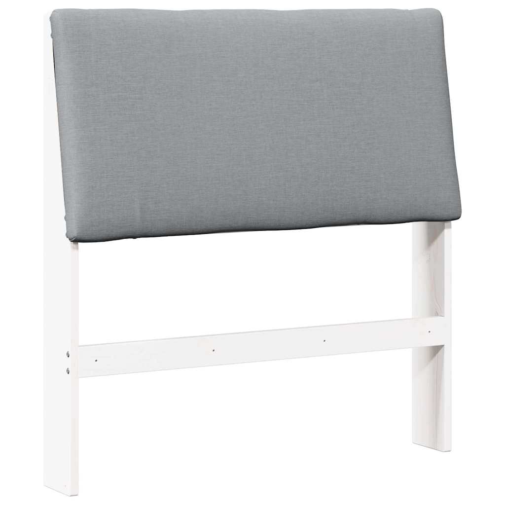 Cabeceira estofada Cinzento-claro 75 cm