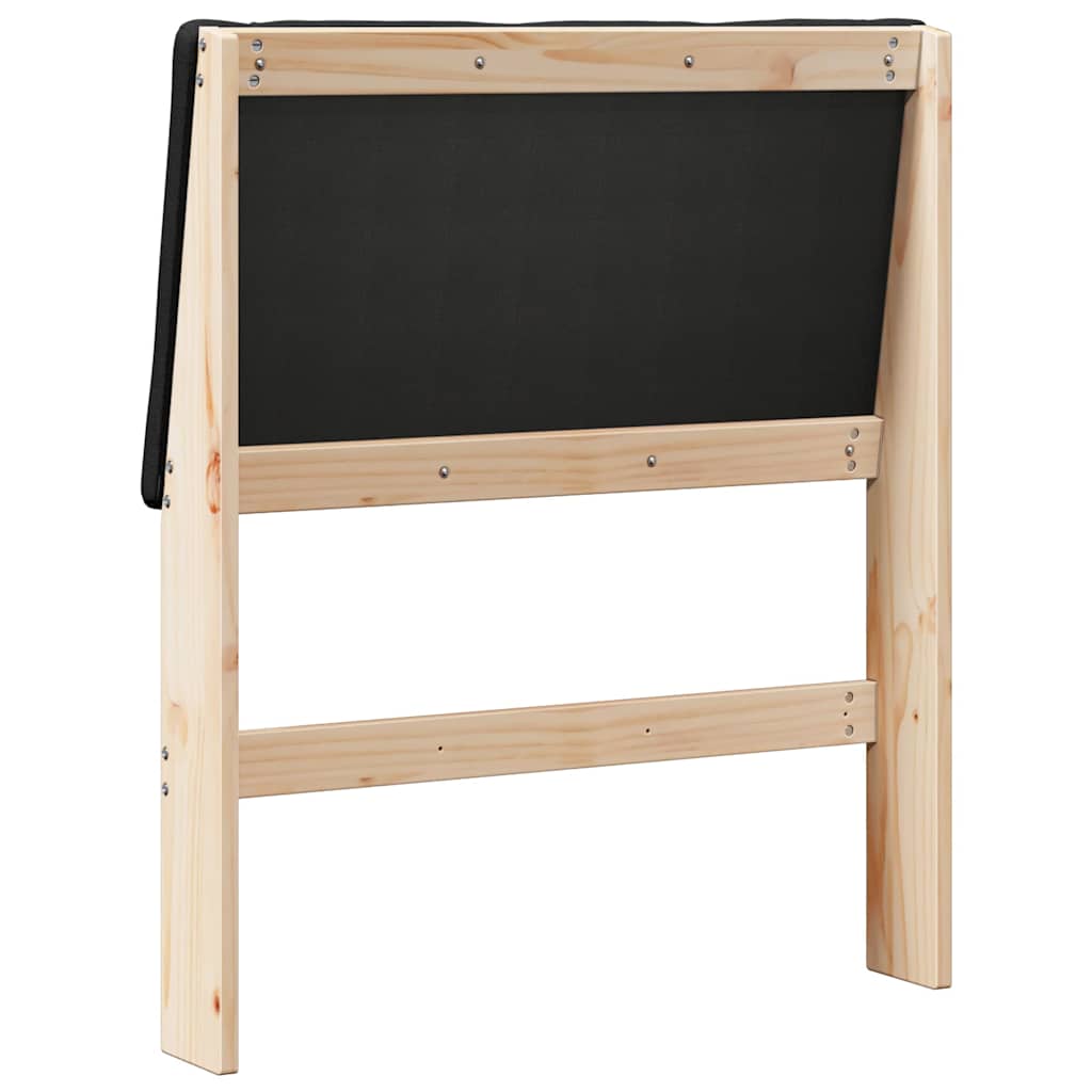 Cabeceira estofada Cinzento-claro 75 cm