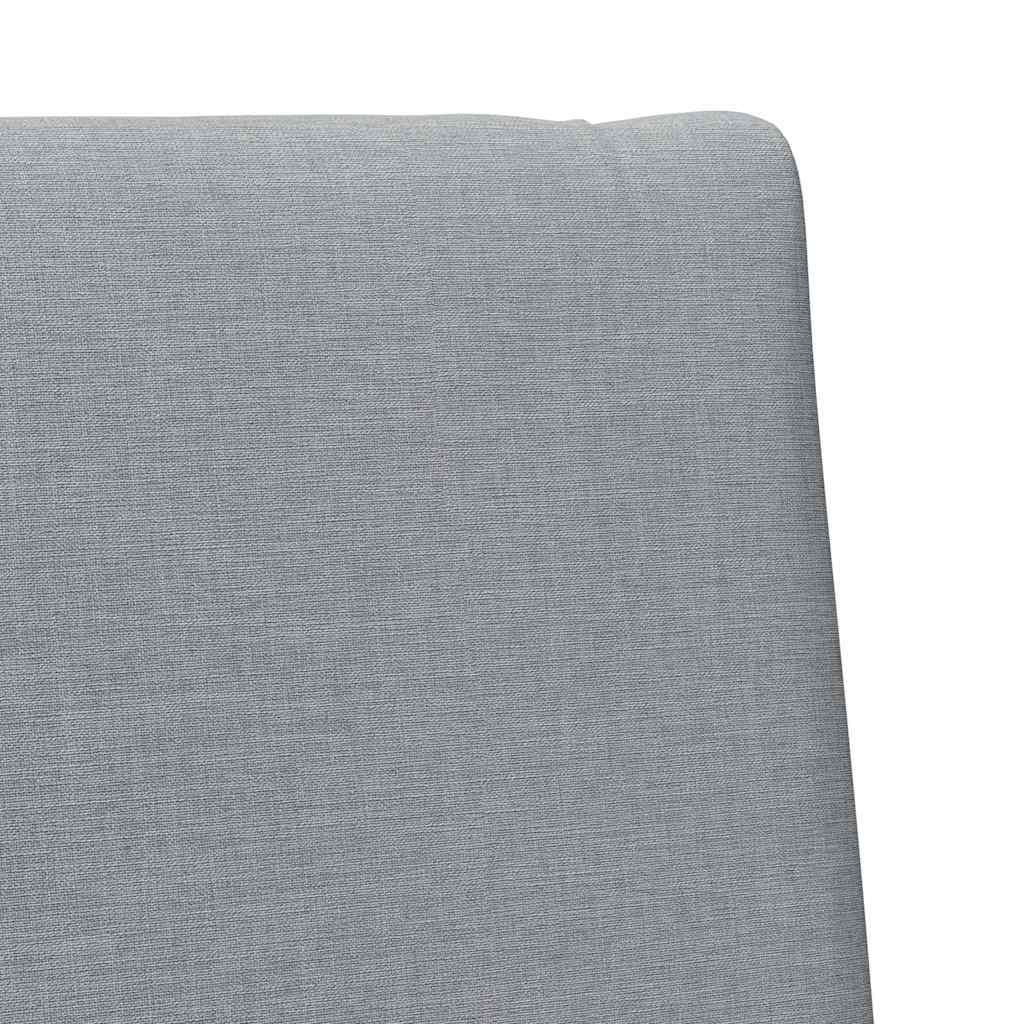 Cabeceira estofada Cinzento-claro 75 cm
