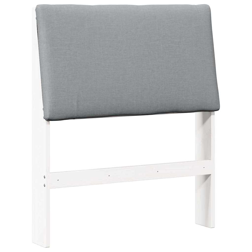 Cabeceira estofada Cinzento-claro 75 cm