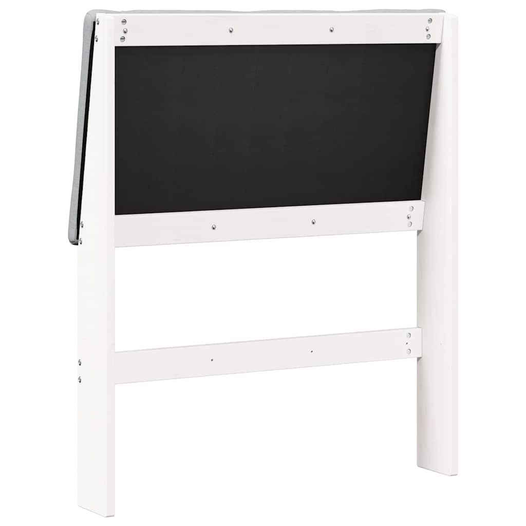 Cabeceira estofada Cinzento-claro 75 cm