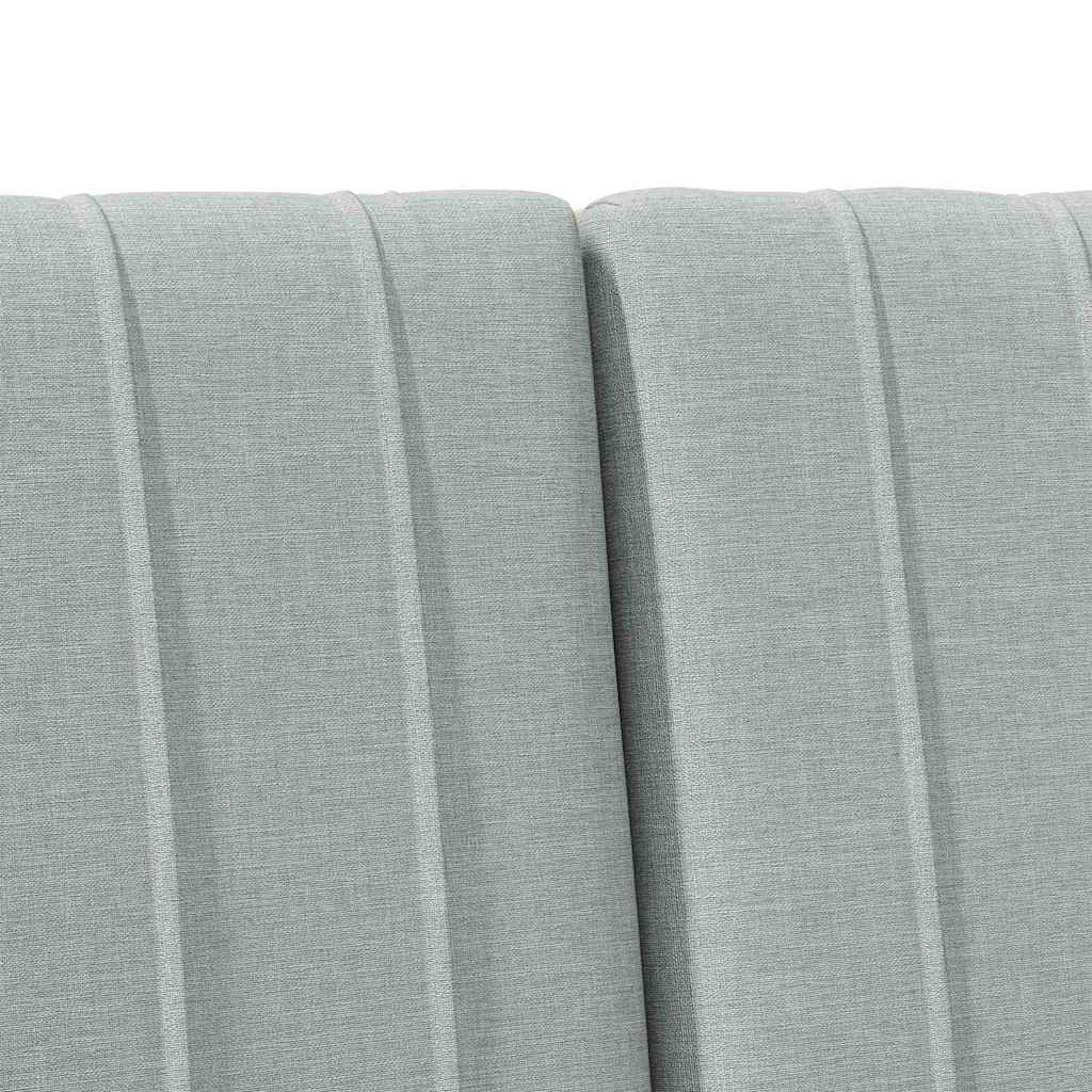 Cabeceira estofada Cinzento-claro 75 cm