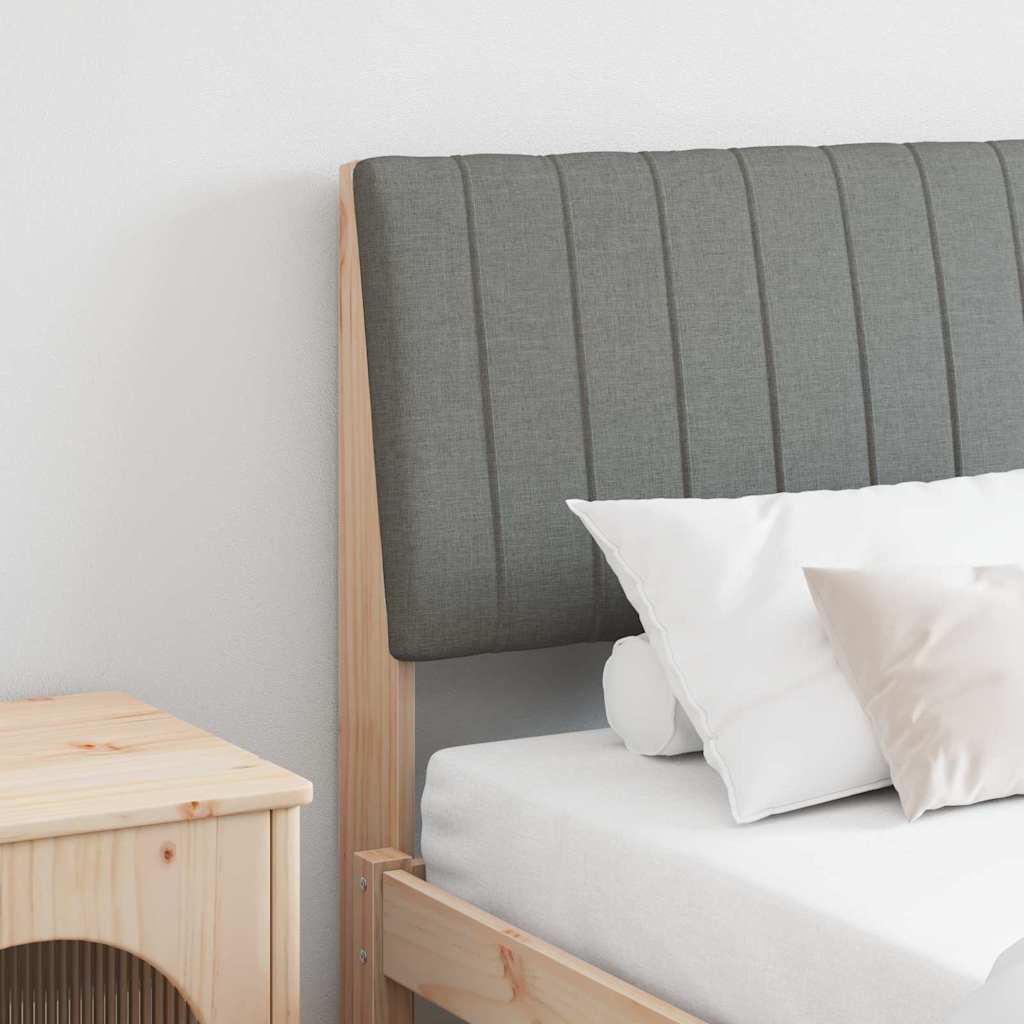 Cabeceira estofada Cinzento-claro 75 cm