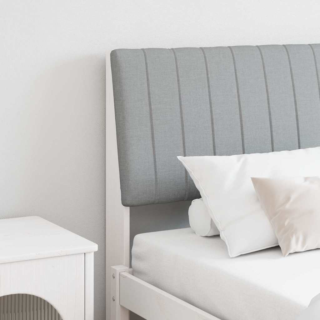 Cabeceira estofada Cinzento-claro 75 cm
