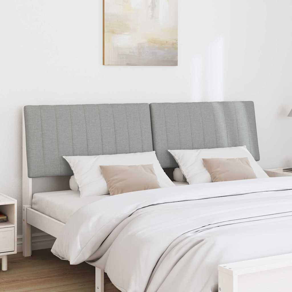 Cabeceira estofada Cinzento-claro 75 cm
