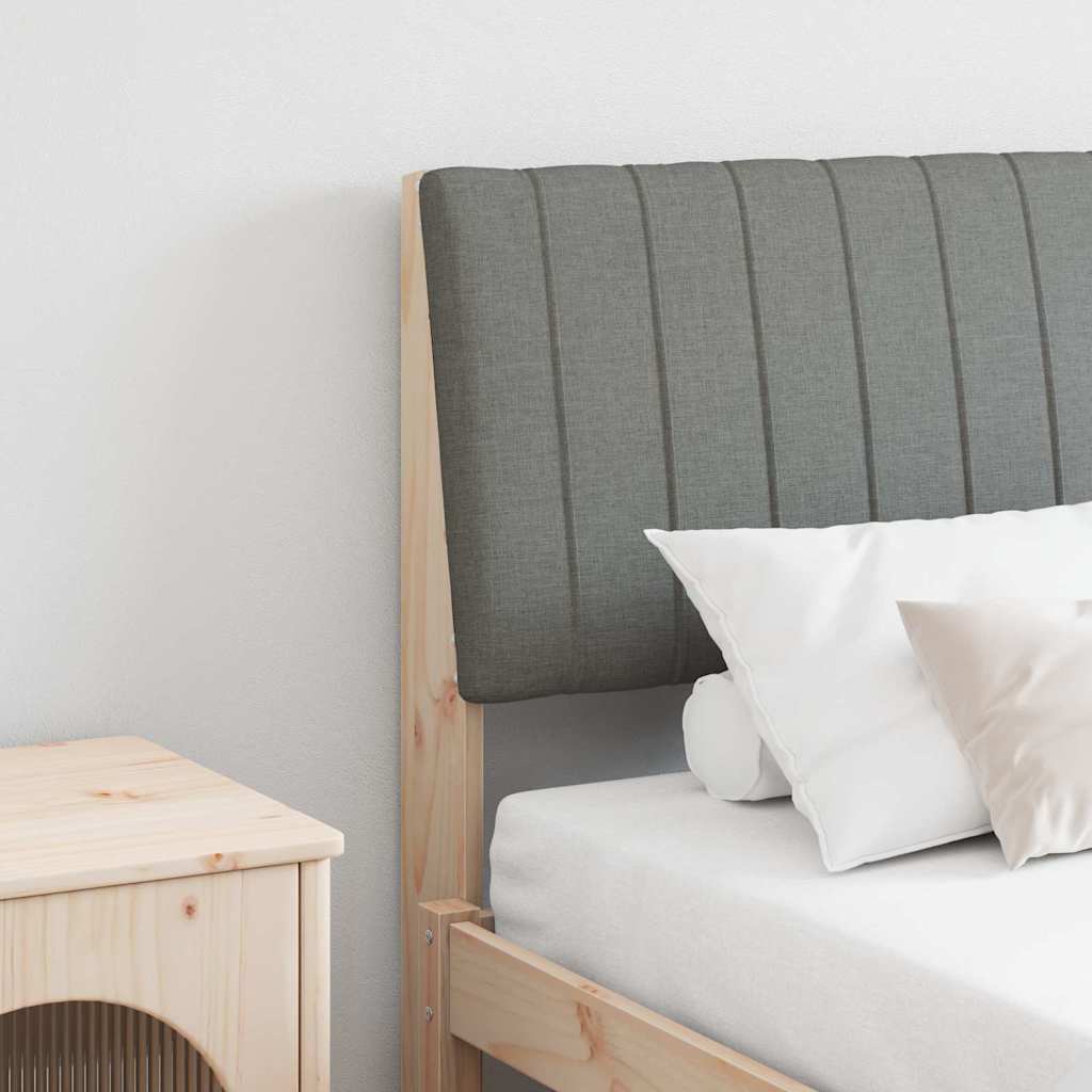 Cabeceira estofada Cinzento-claro 75 cm