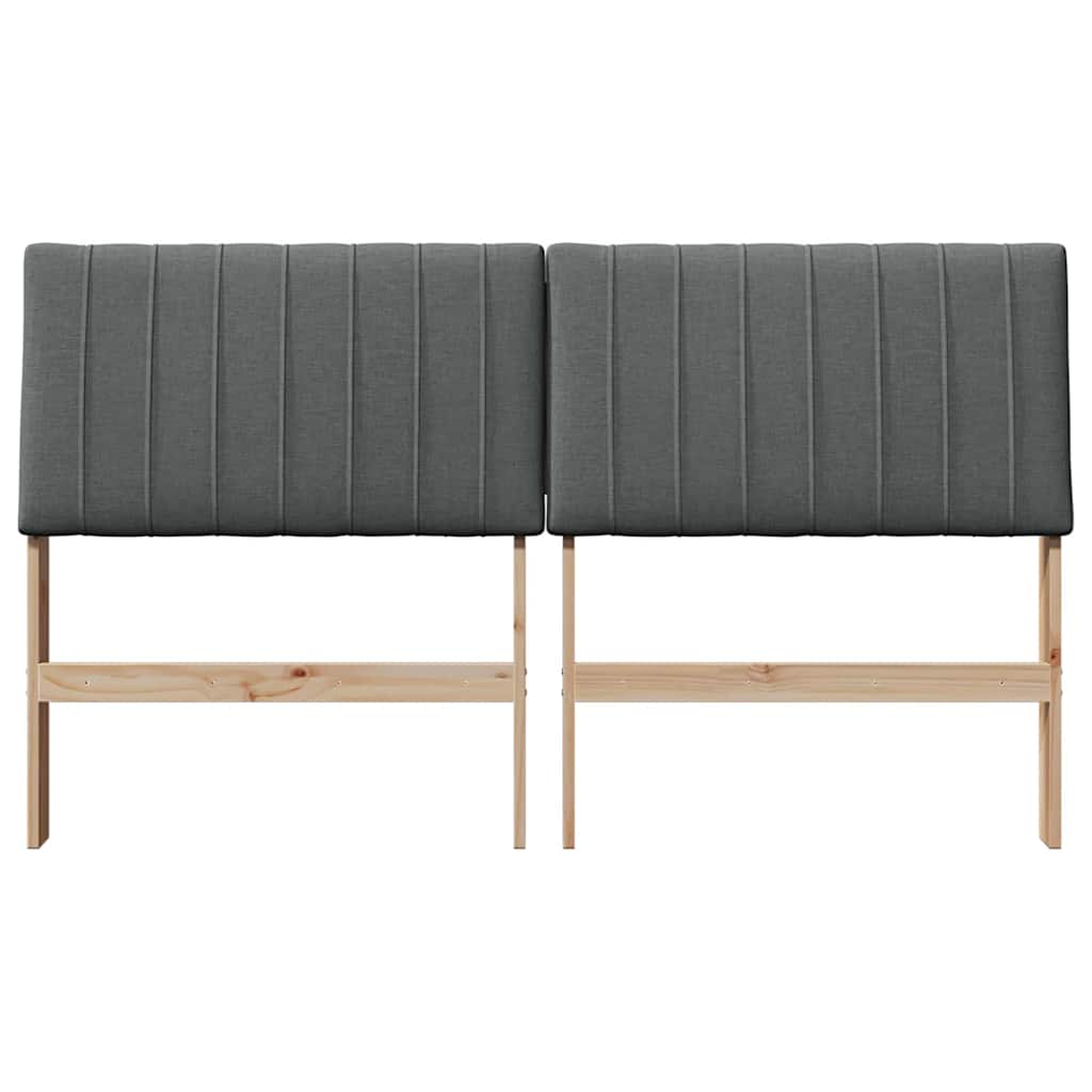 Cabeceira estofada Cinzento-claro 75 cm