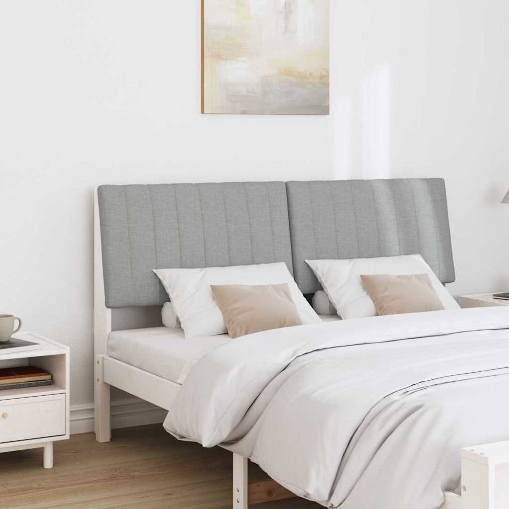 Cabeceira estofada Cinzento-claro 75 cm