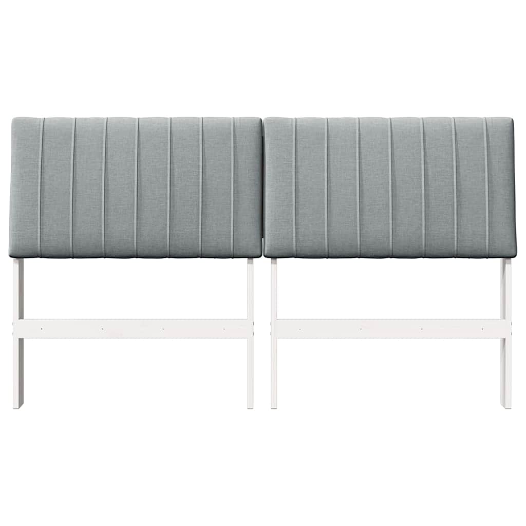 Cabeceira estofada Cinzento-claro 75 cm