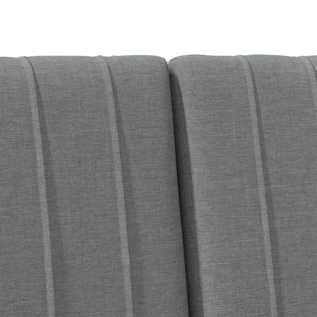 Cabeceira estofada Cinzento-claro 75 cm