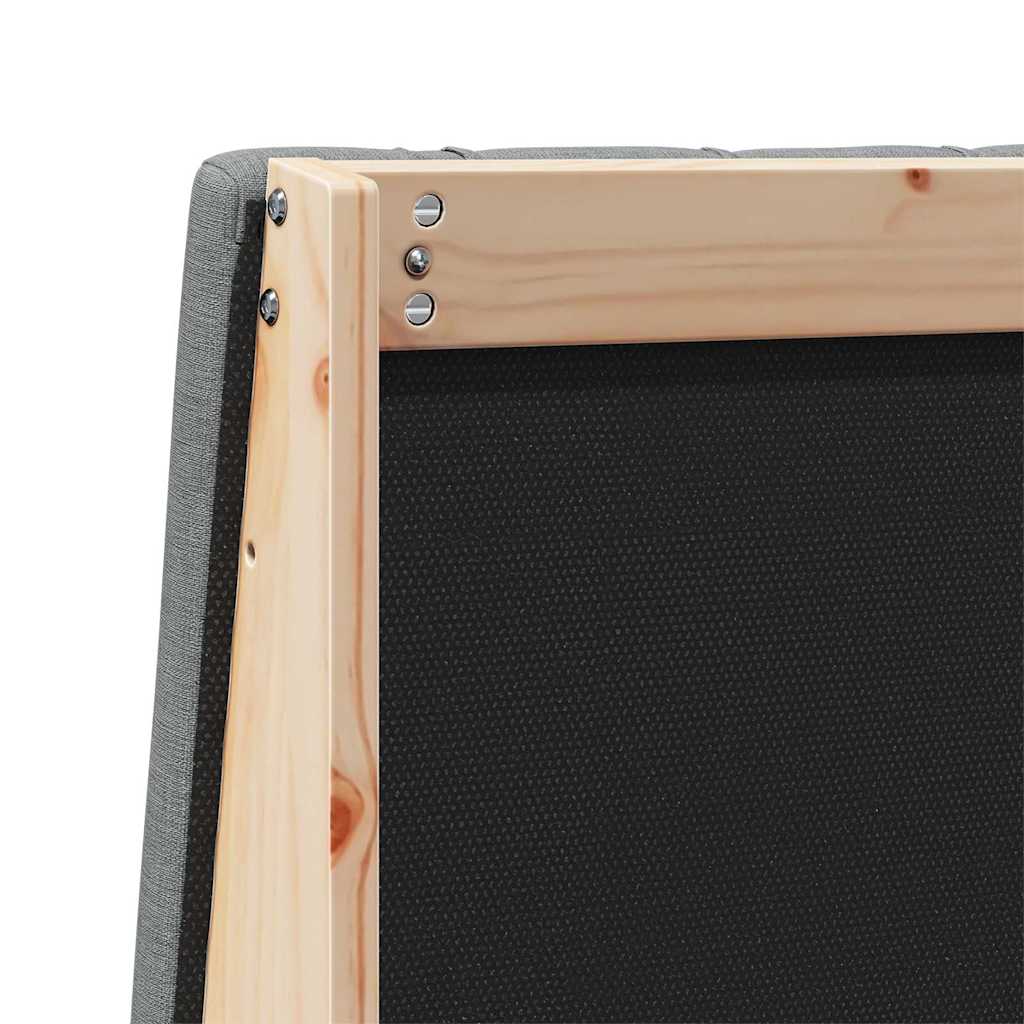 Cabeceira estofada Cinzento-claro 75 cm