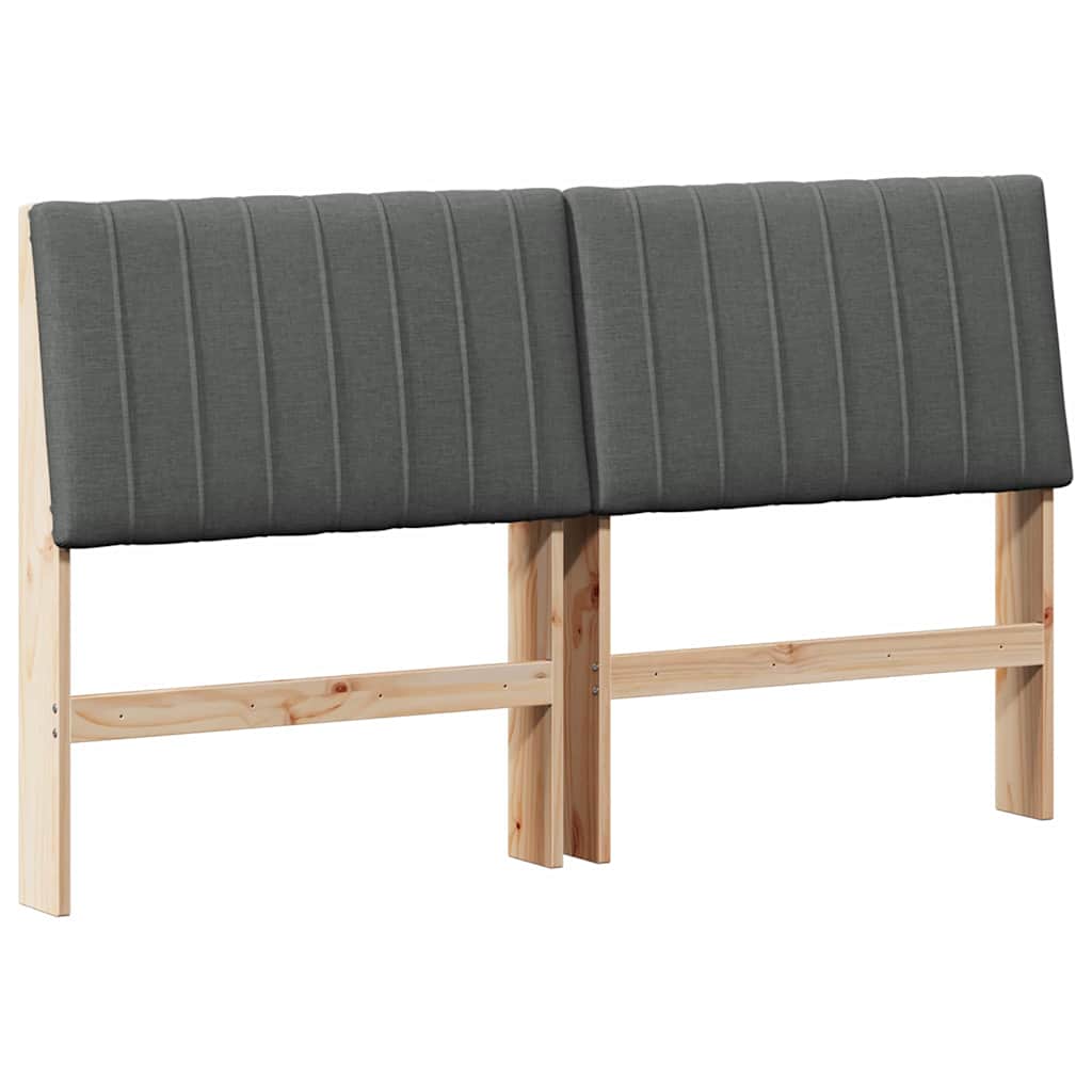 Cabeceira estofada Cinzento-claro 75 cm