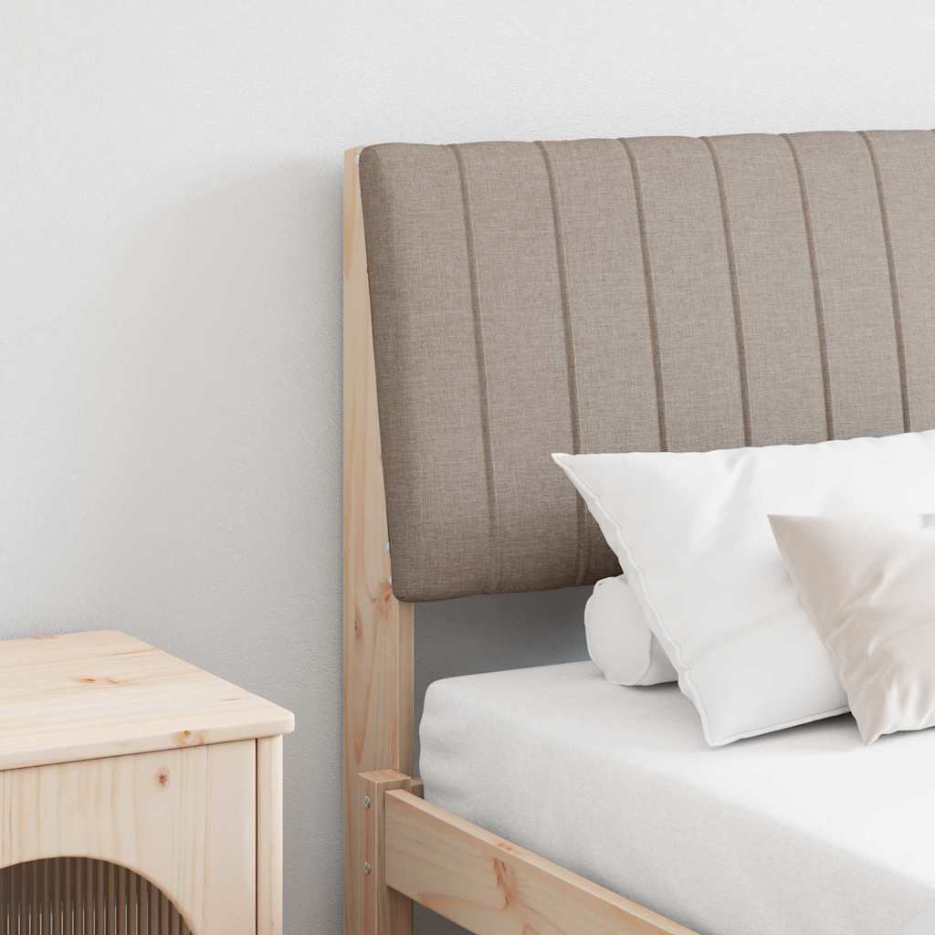 Cabeceira estofada Cinzento-claro 75 cm
