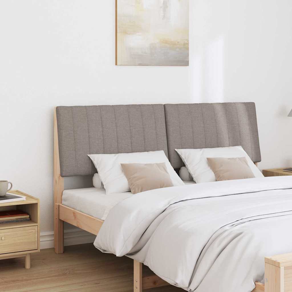 Cabeceira estofada Cinzento-claro 75 cm