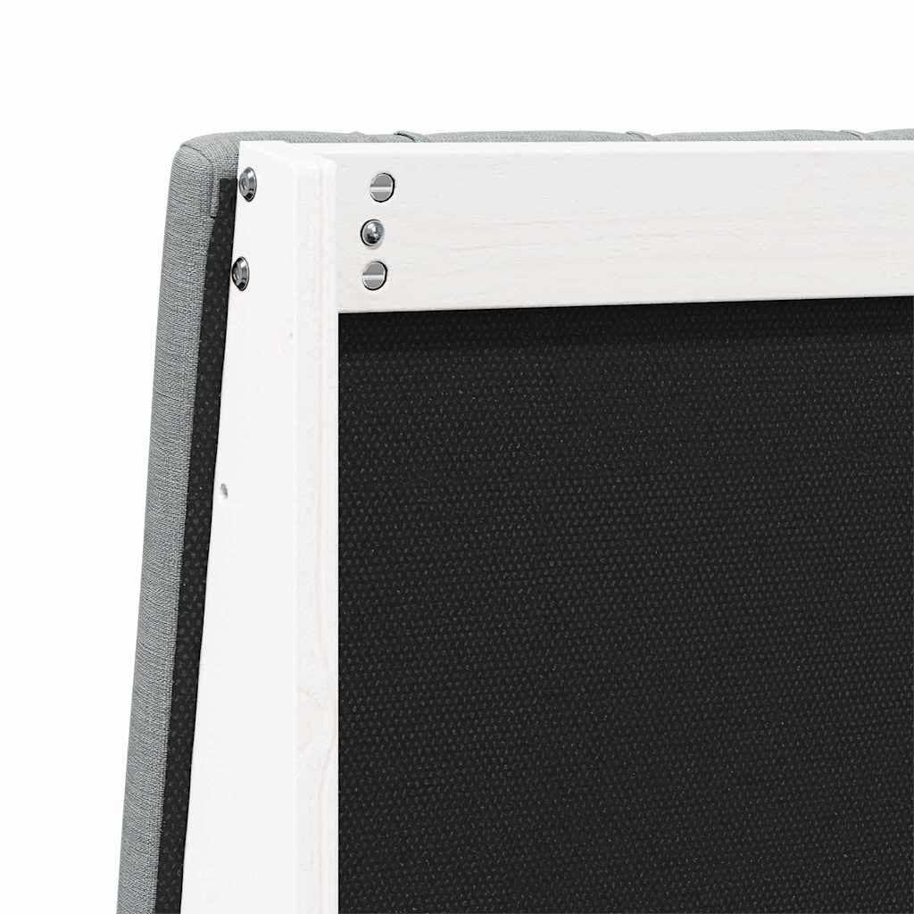 Cabeceira estofada Cinzento-claro 75 cm