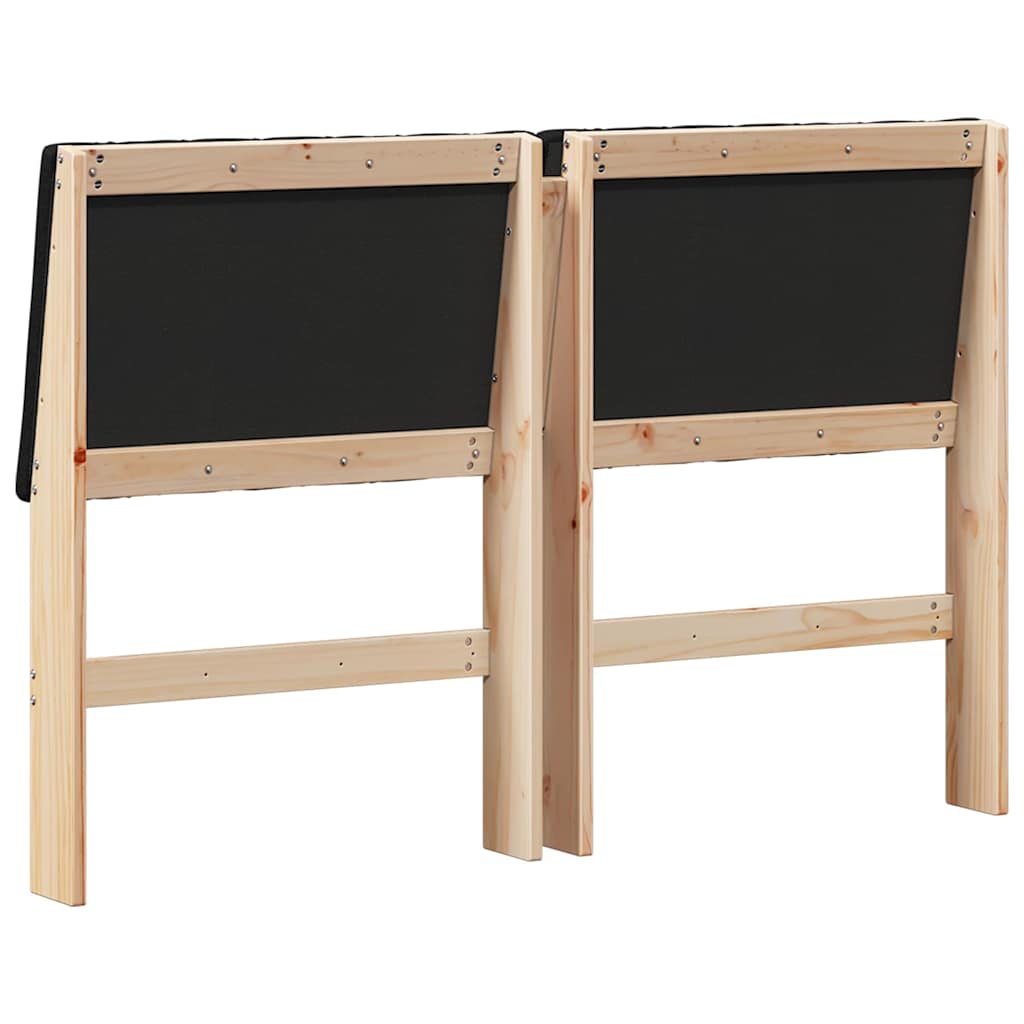 Cabeceira estofada Cinzento-claro 75 cm