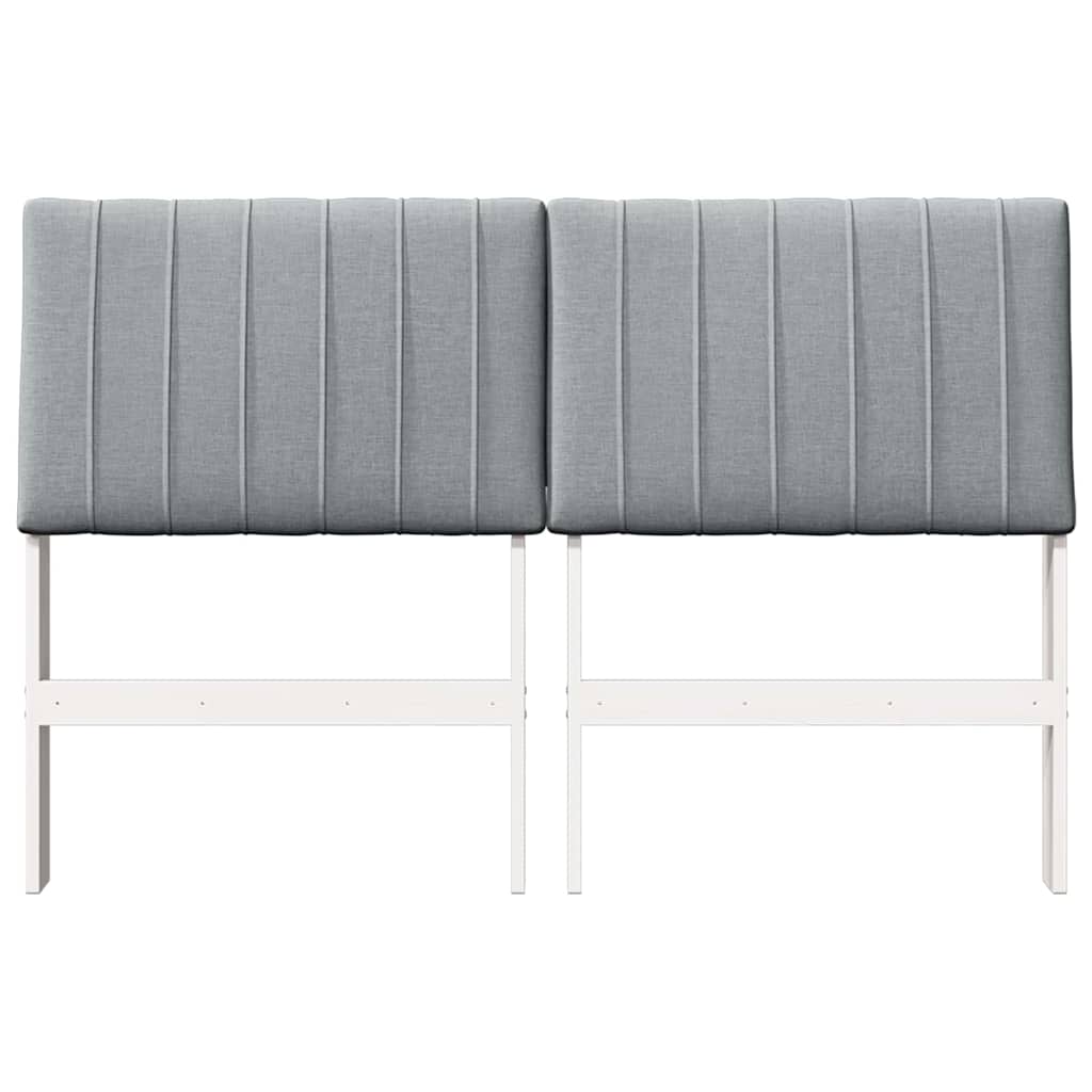 Cabeceira estofada Cinzento-claro 75 cm