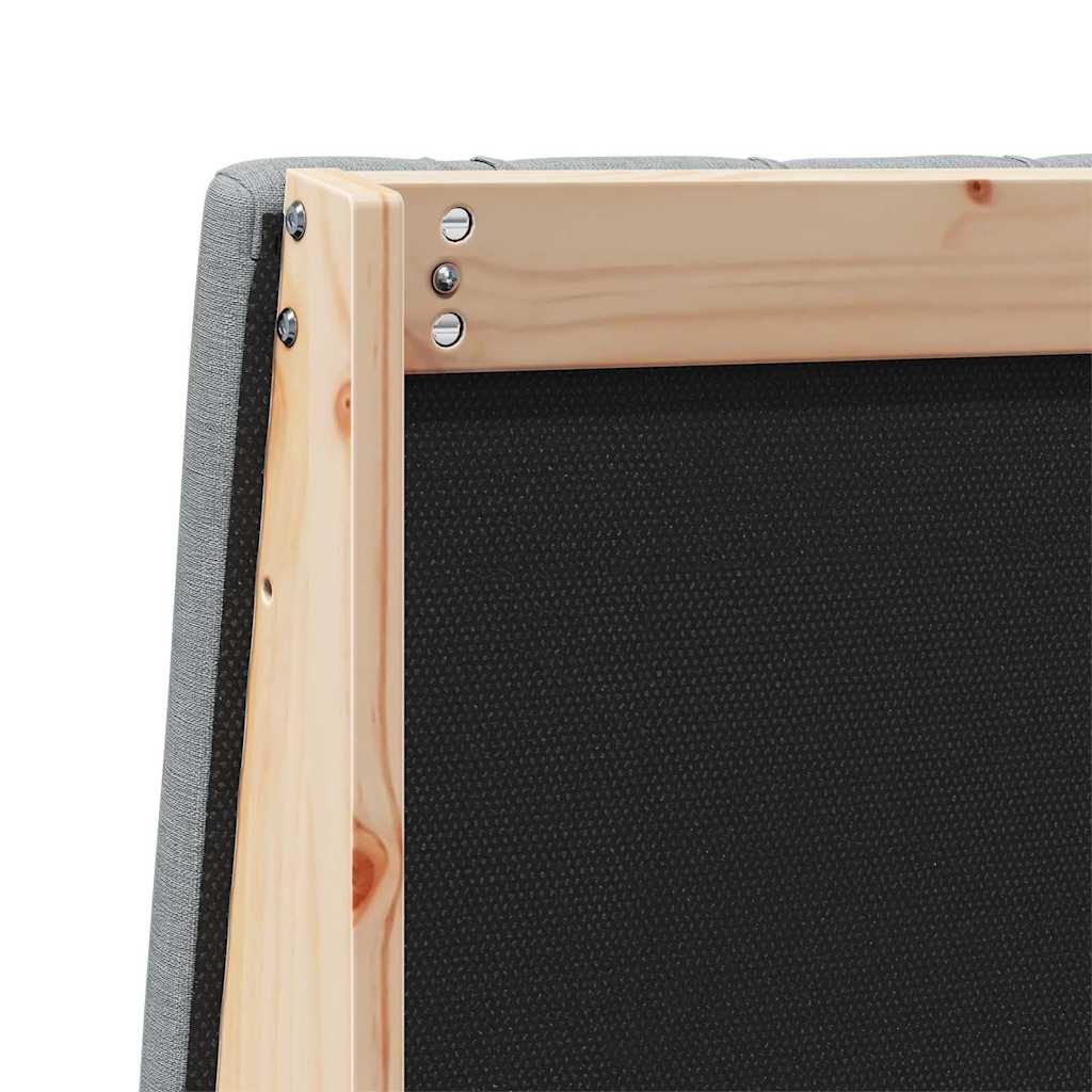 Cabeceira estofada Cinzento-claro 75 cm