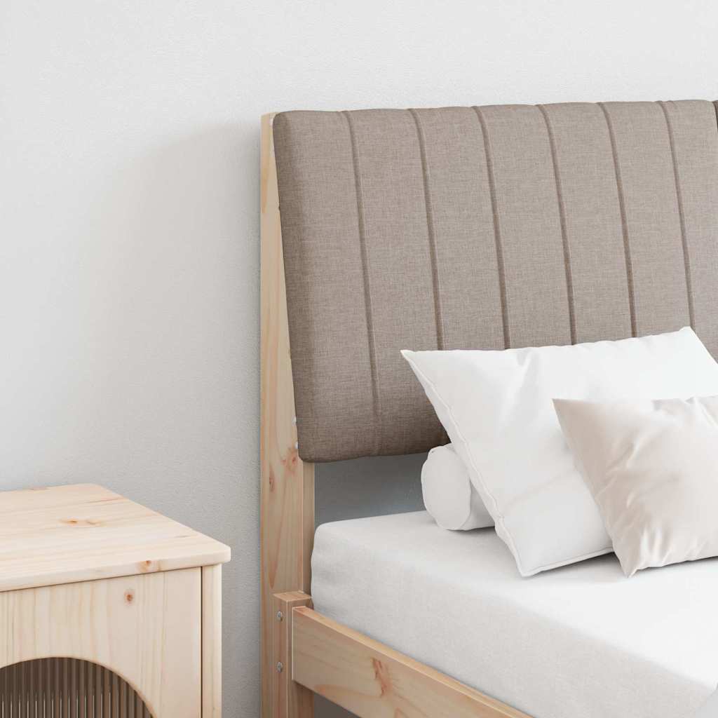 Cabeceira estofada Cinzento-claro 75 cm