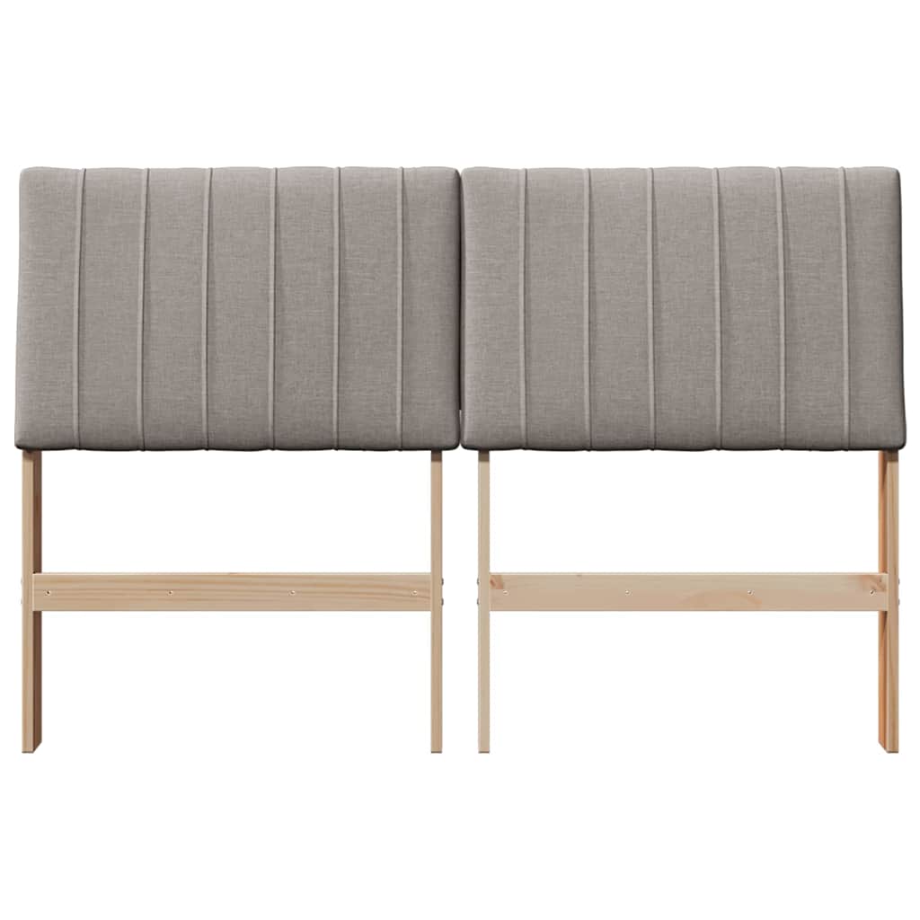 Cabeceira estofada Cinzento-claro 75 cm