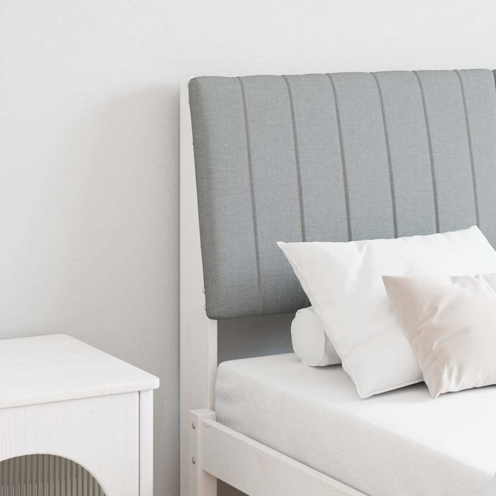 Cabeceira estofada Cinzento-claro 75 cm