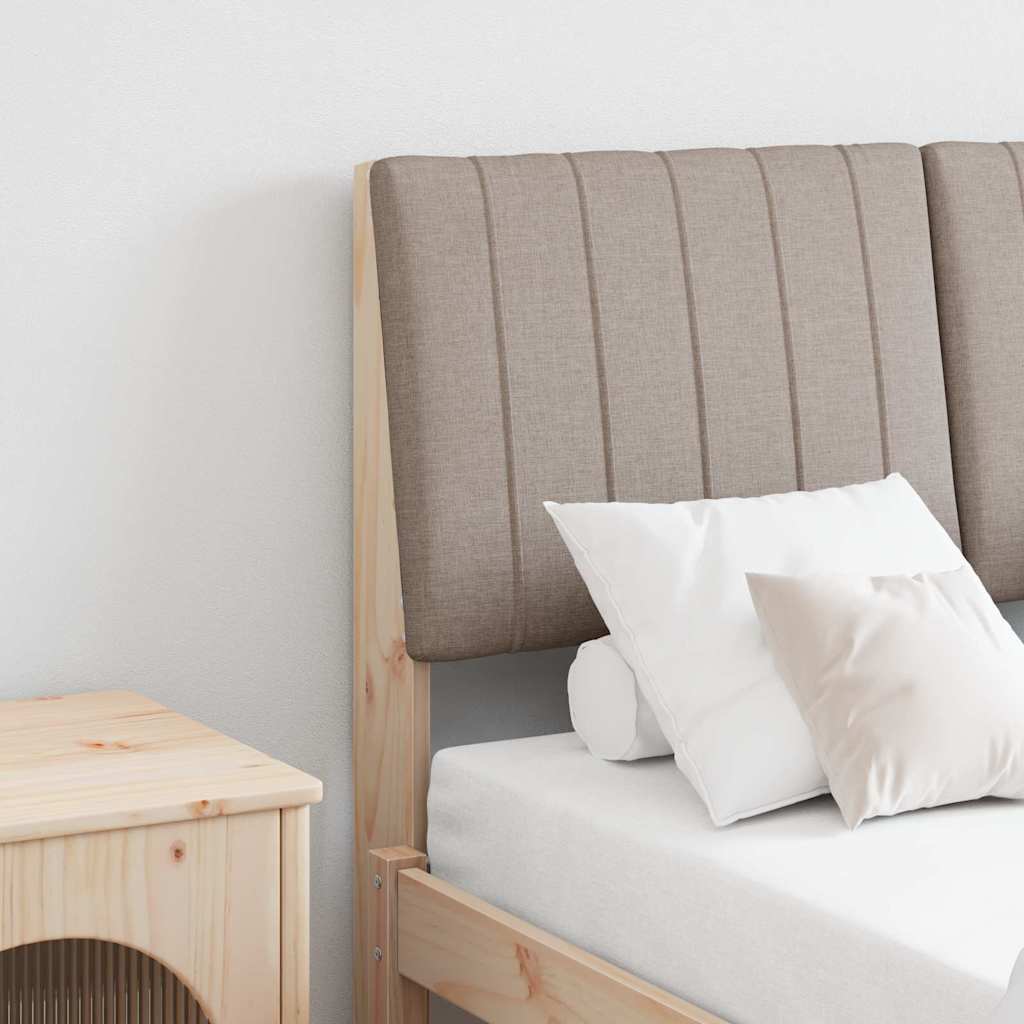 Cabeceira estofada Cinzento-claro 75 cm
