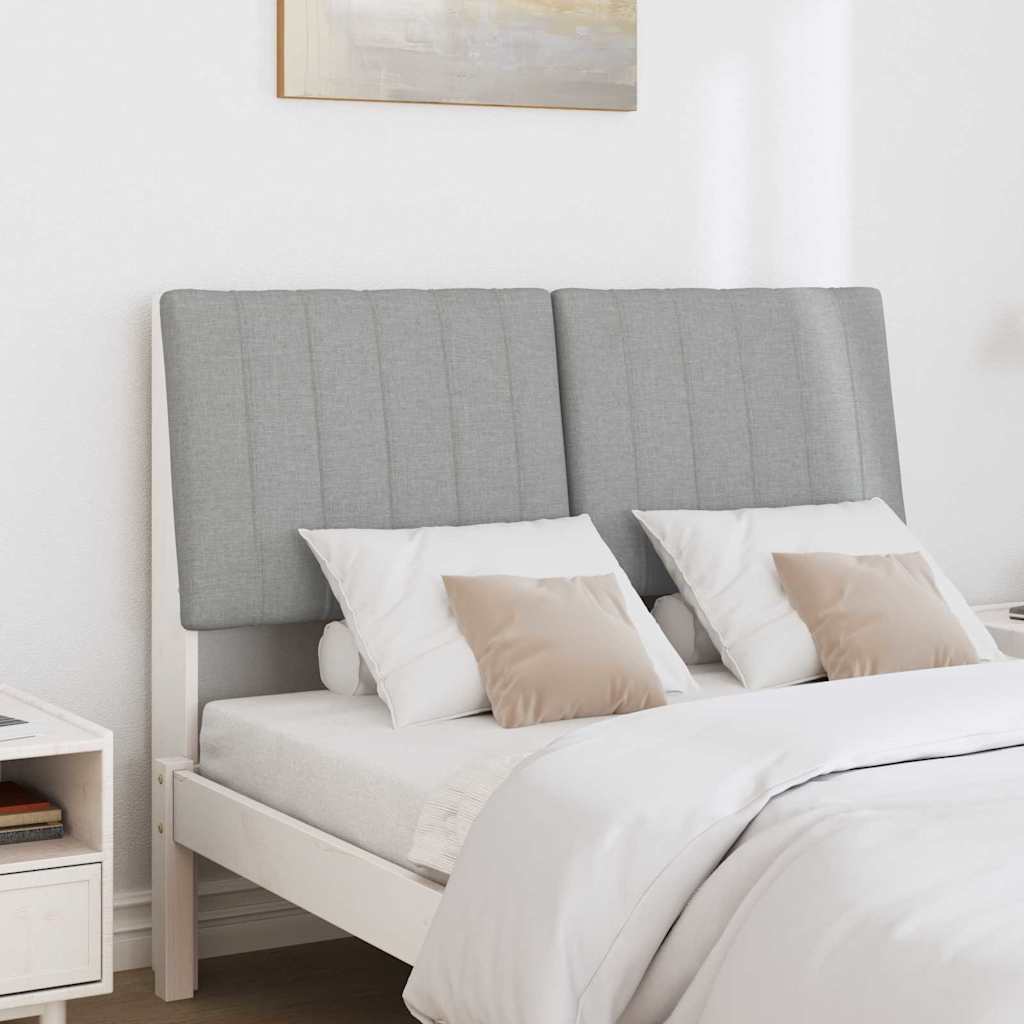 Cabeceira estofada Cinzento-claro 75 cm
