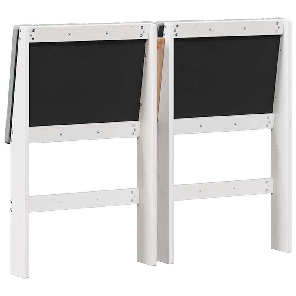 Cabeceira estofada Cinzento-claro 75 cm