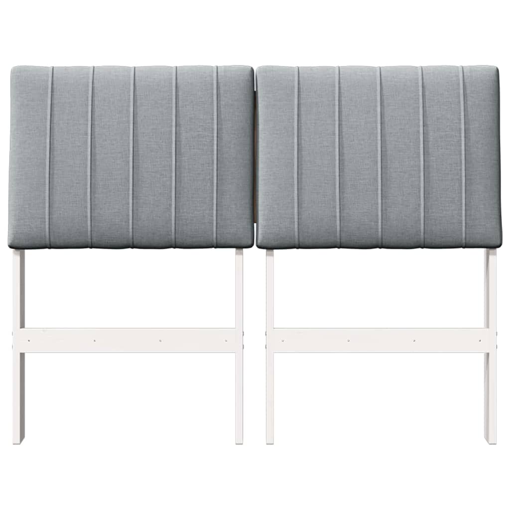 Cabeceira estofada Cinzento-claro 75 cm