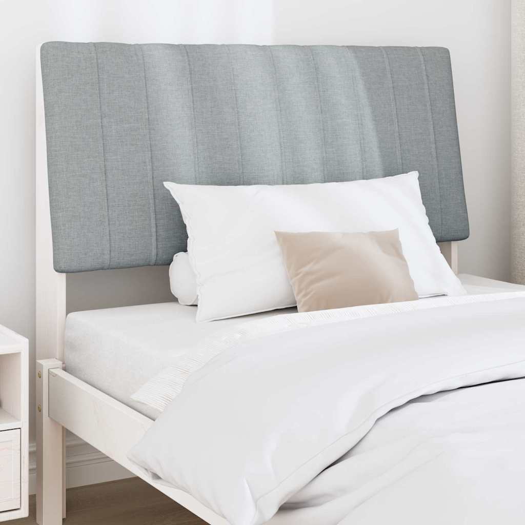 Cabeceira estofada Cinzento-claro 75 cm