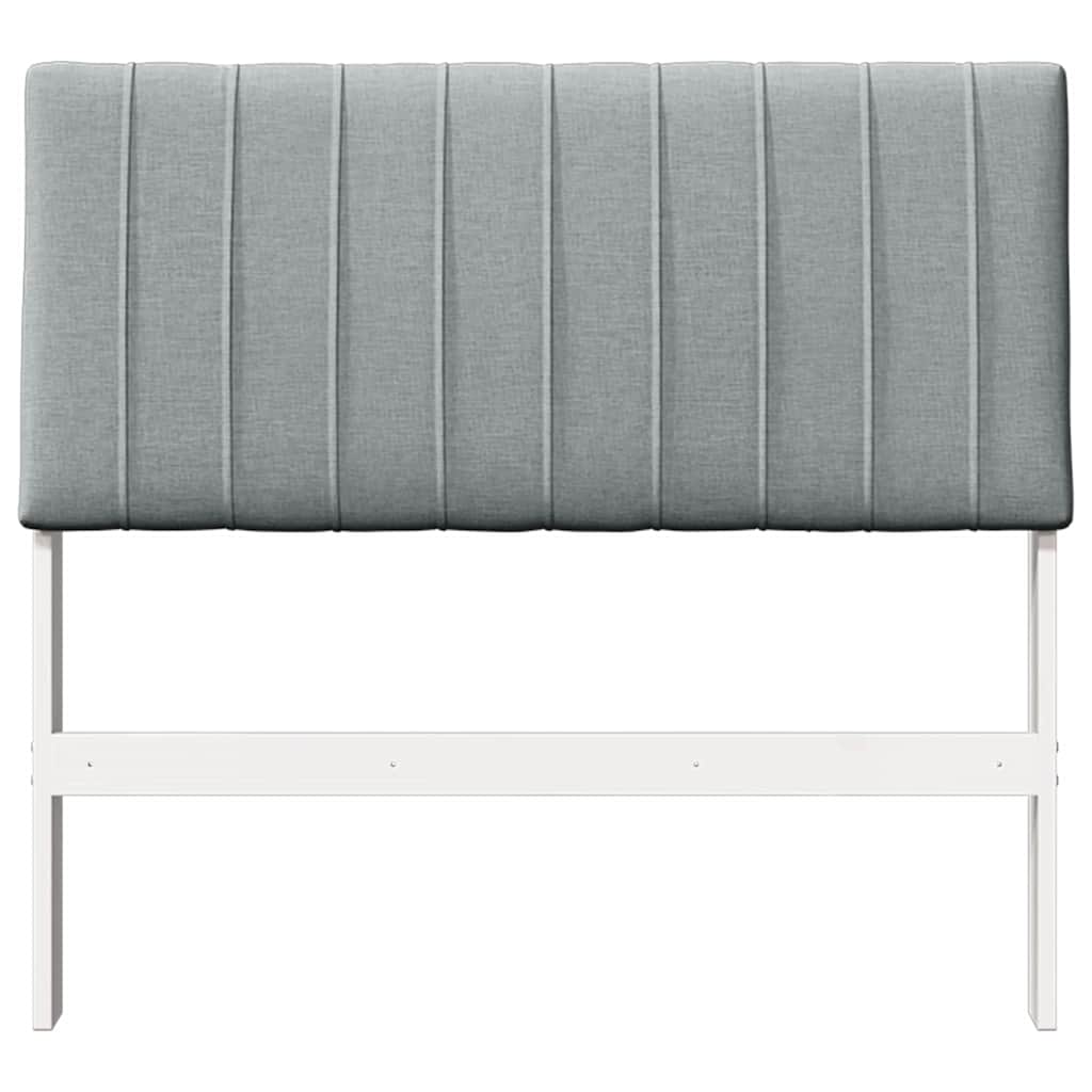 Cabeceira estofada Cinzento-claro 75 cm