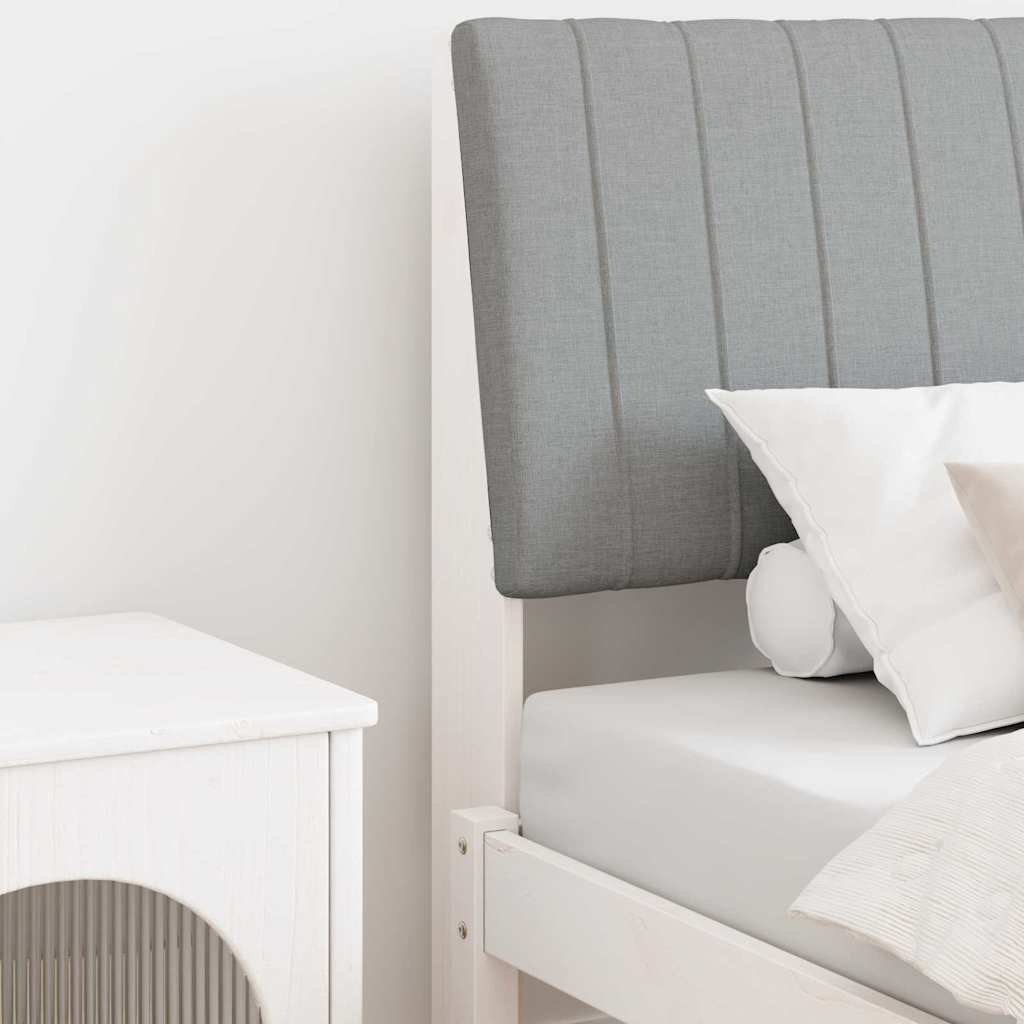 Cabeceira estofada Cinzento-claro 75 cm