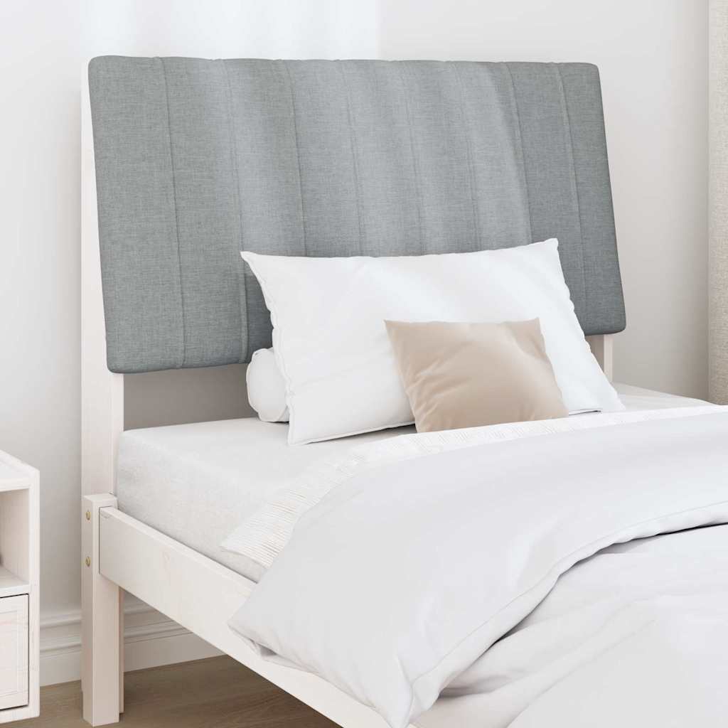 Cabeceira estofada Cinzento-claro 75 cm