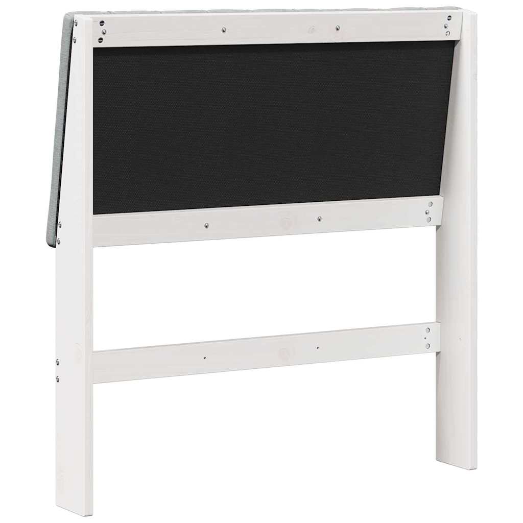 Cabeceira estofada Cinzento-claro 75 cm