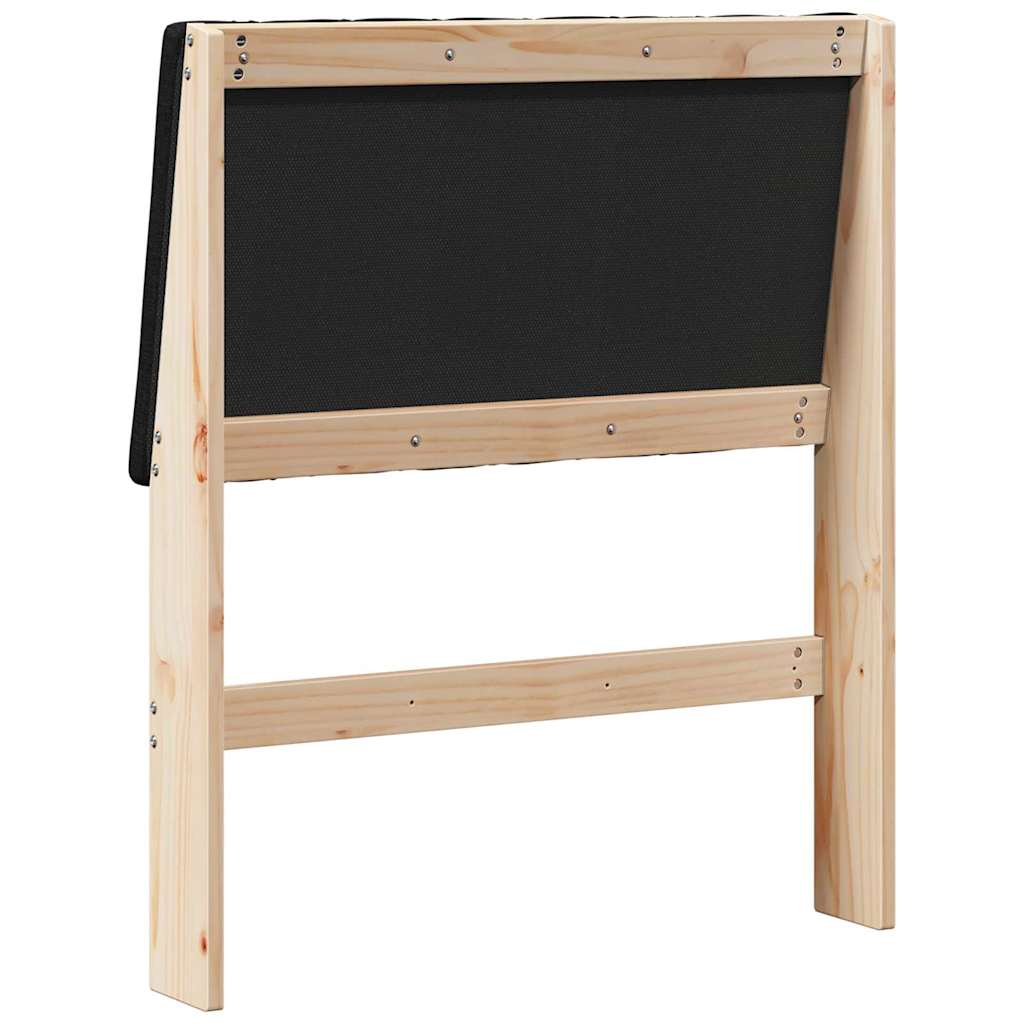 Cabeceira estofada Cinzento-claro 75 cm