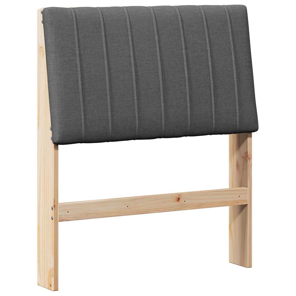 Cabeceira estofada Cinzento-claro 75 cm