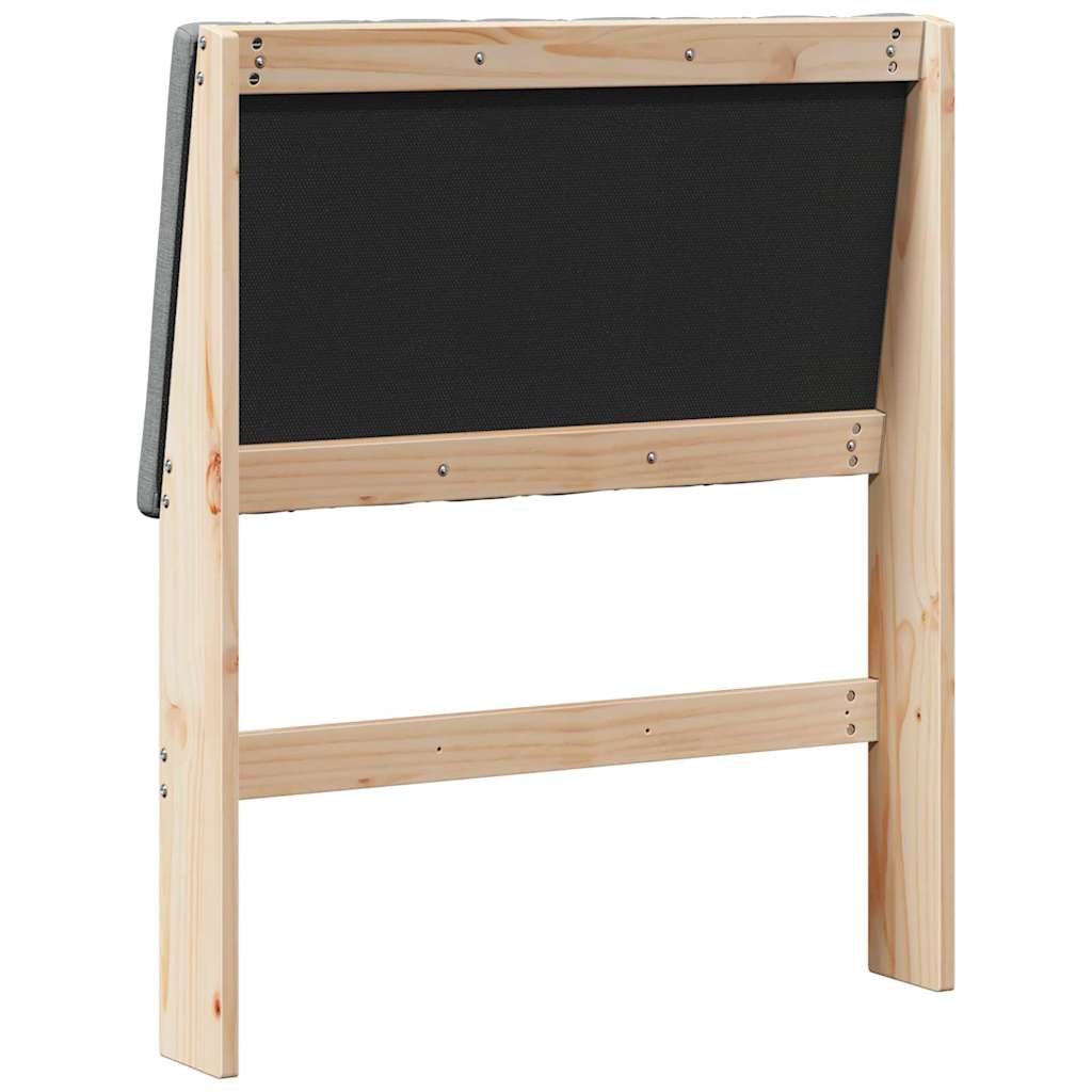 Cabeceira estofada Cinzento-claro 75 cm