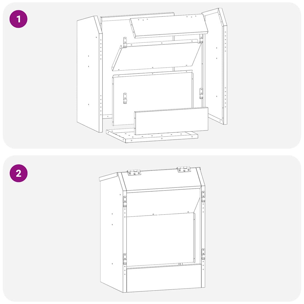 Comedouro para Coelhos Prateado 64.5 x 25.5 x 45.5 cm