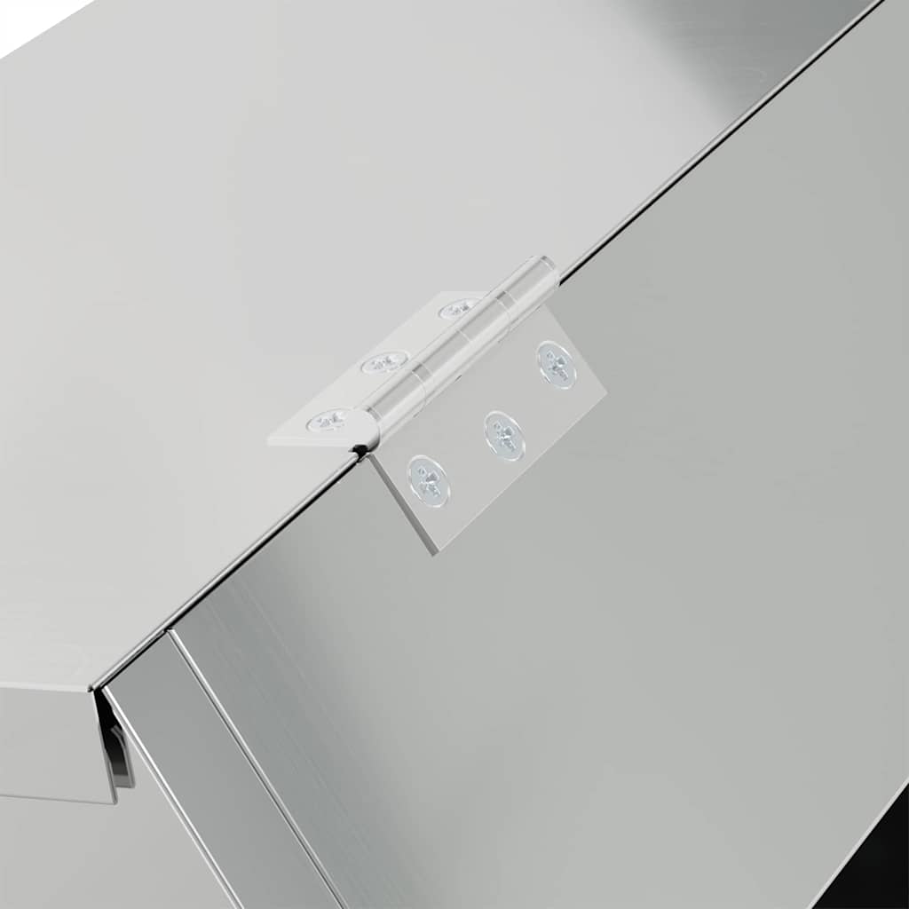 Comedouro para Coelhos Prateado 64.5 x 25.5 x 45.5 cm