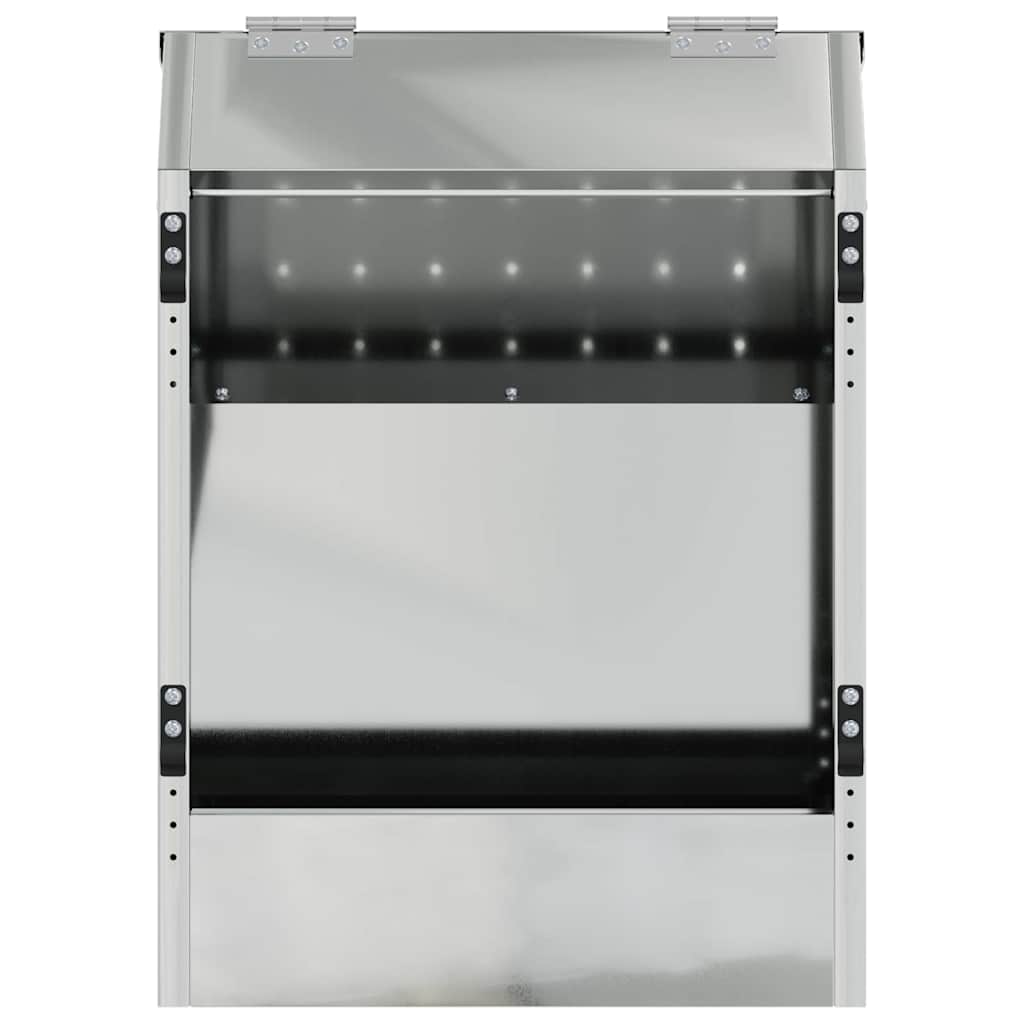 Comedouro para Coelhos Prateado 64.5 x 25.5 x 45.5 cm