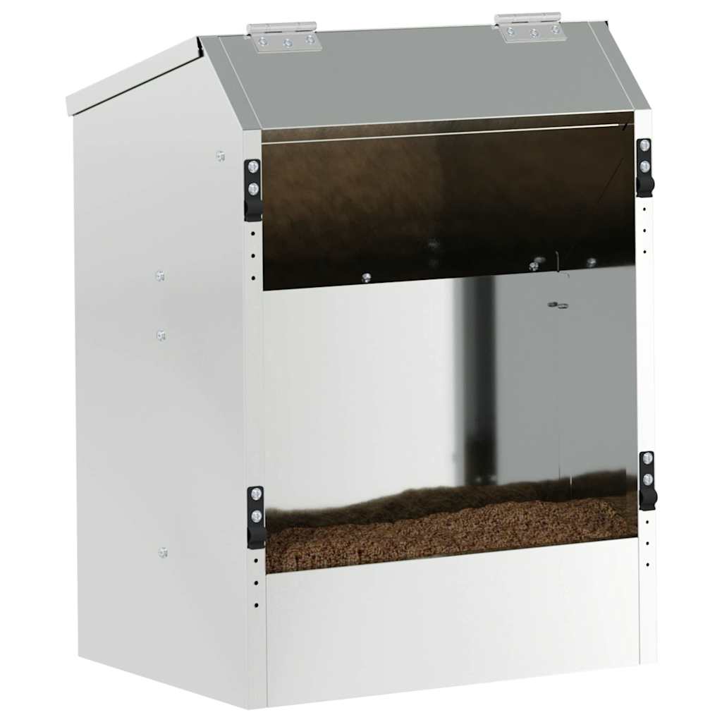 Comedouro para Coelhos Prateado 64.5 x 25.5 x 45.5 cm