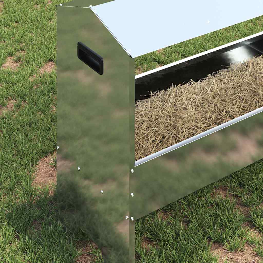 Trincheira para Alimentação de Gado Prateado 79 x 35 x 62 cm