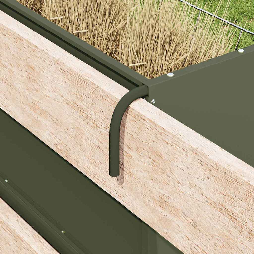 Comedouro de Feno Prateado 71 x 33 x 70 cm Aço Galvanizado