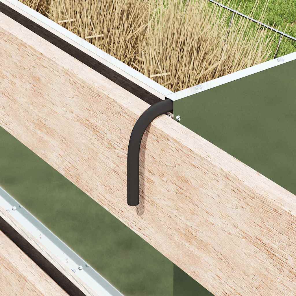 Comedouro de Feno Prateado 71 x 33 x 70 cm Aço Galvanizado